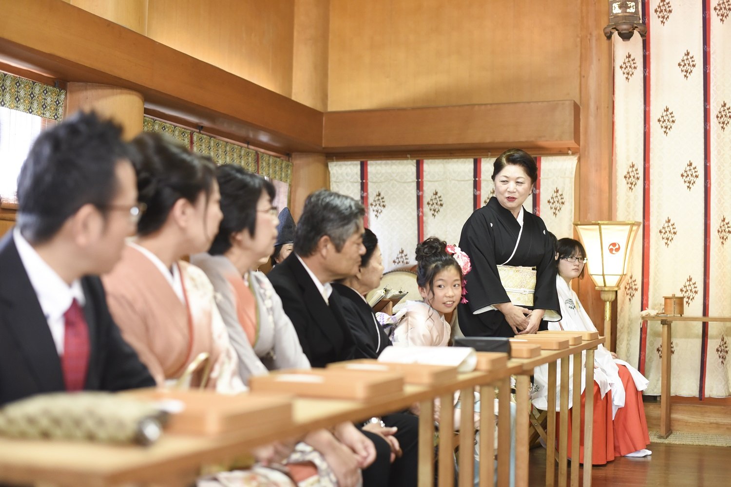 香川県の結婚式場シェルエメールで神前挙式の風景