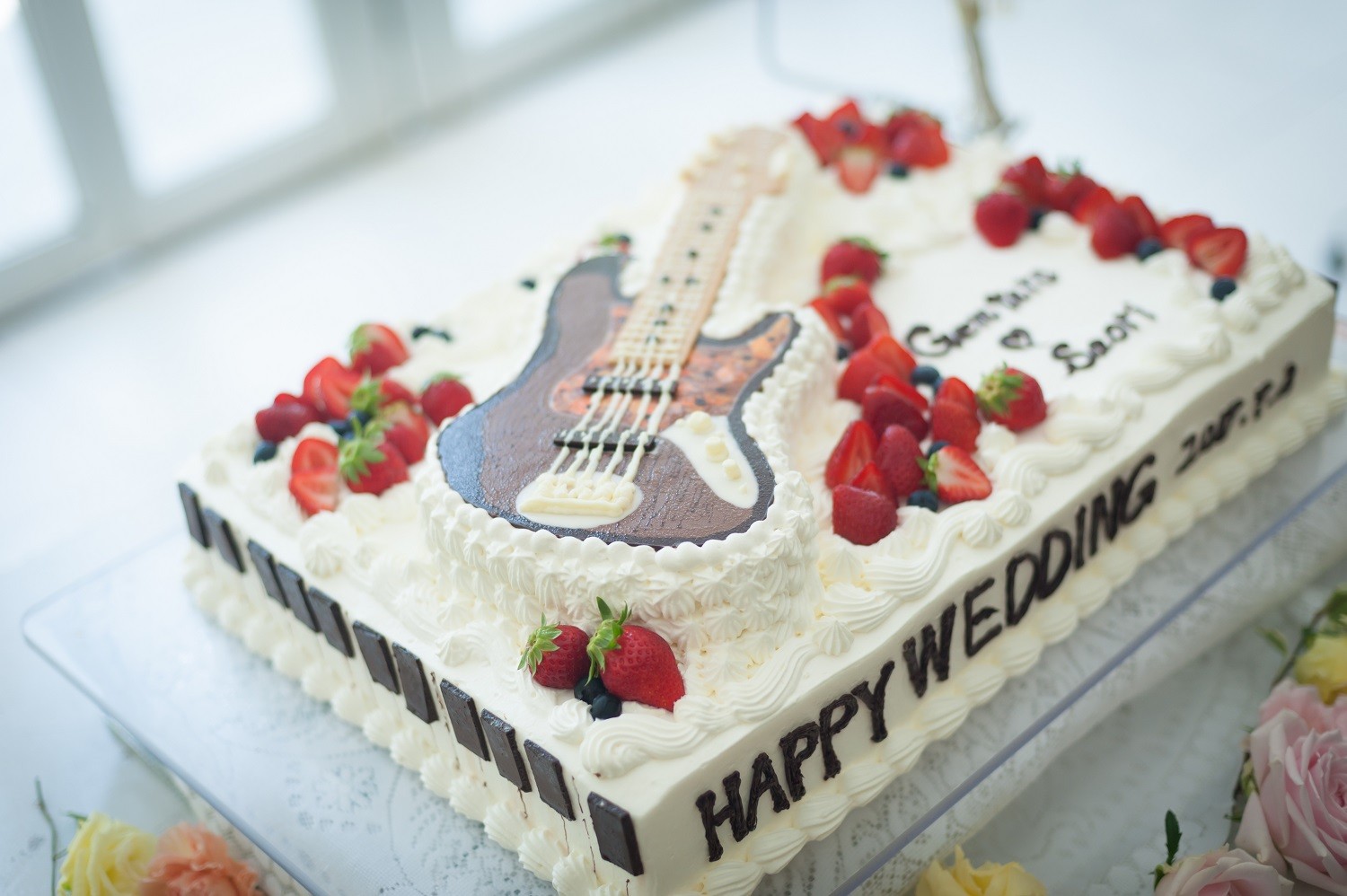 香川県の結婚式場シェルエメールのウエディングケーキ