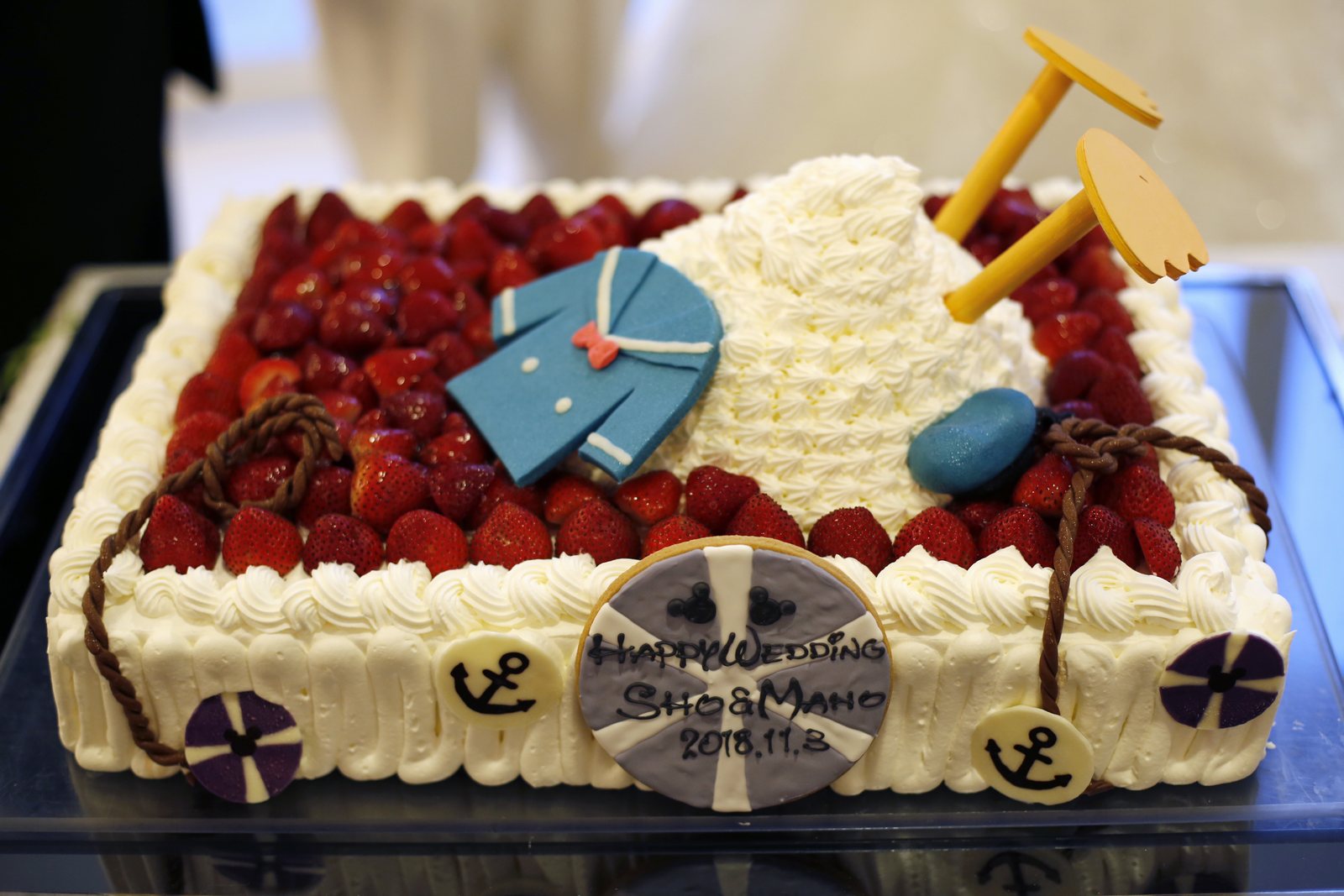 香川県の結婚式場シェルエメール＆アイスタイル　ウエディングケーキ