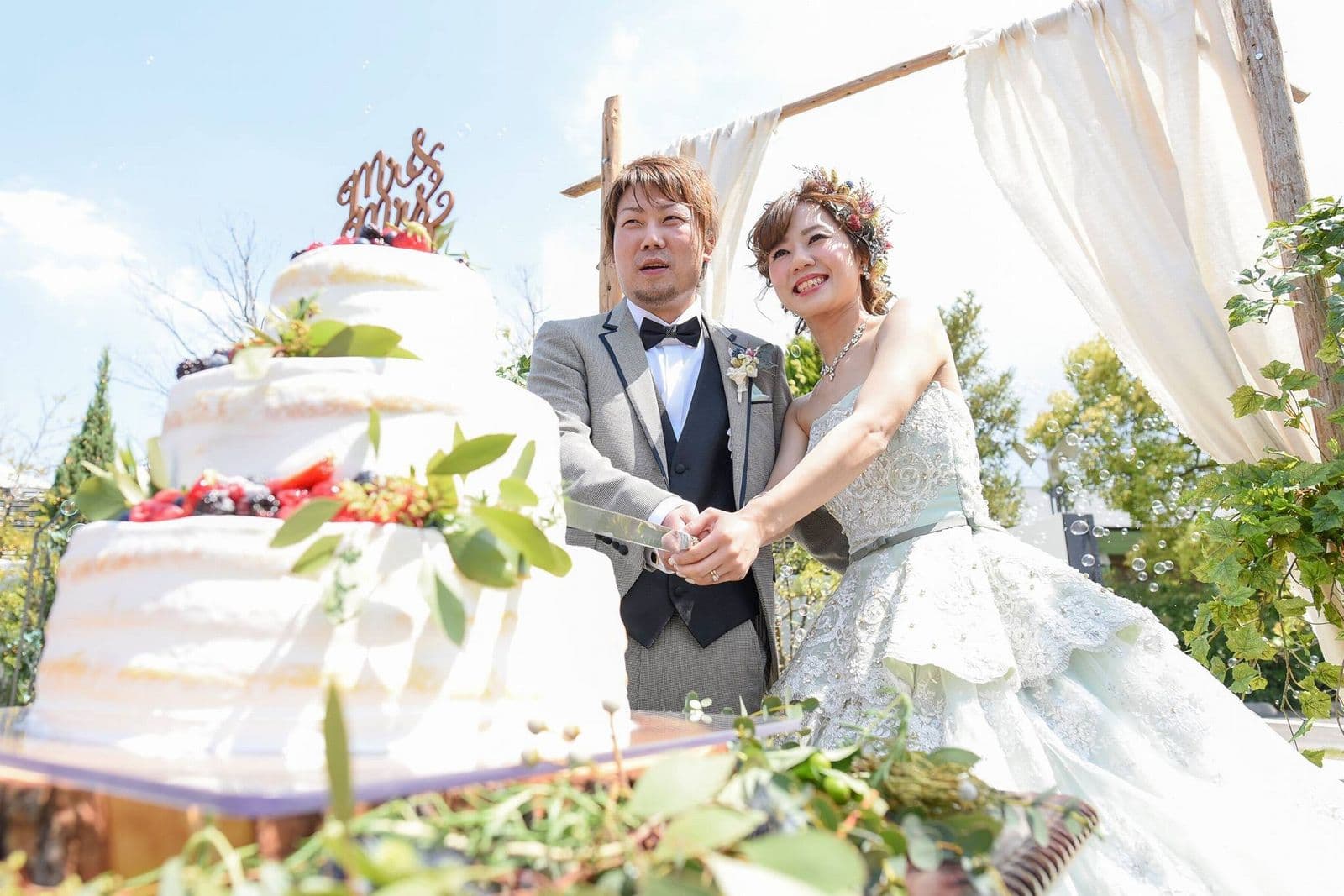 香川の結婚式場シェルエメール&アイスタイル　ケーキ入刀