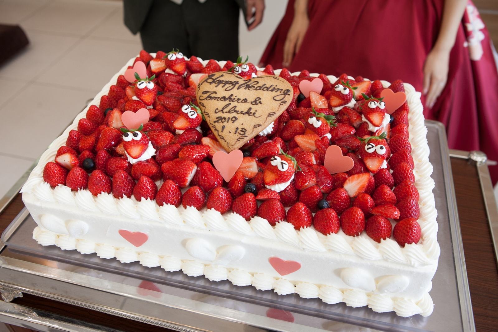 香川の結婚式場のシェルエメール＆アイスタイルの苺ケーキ