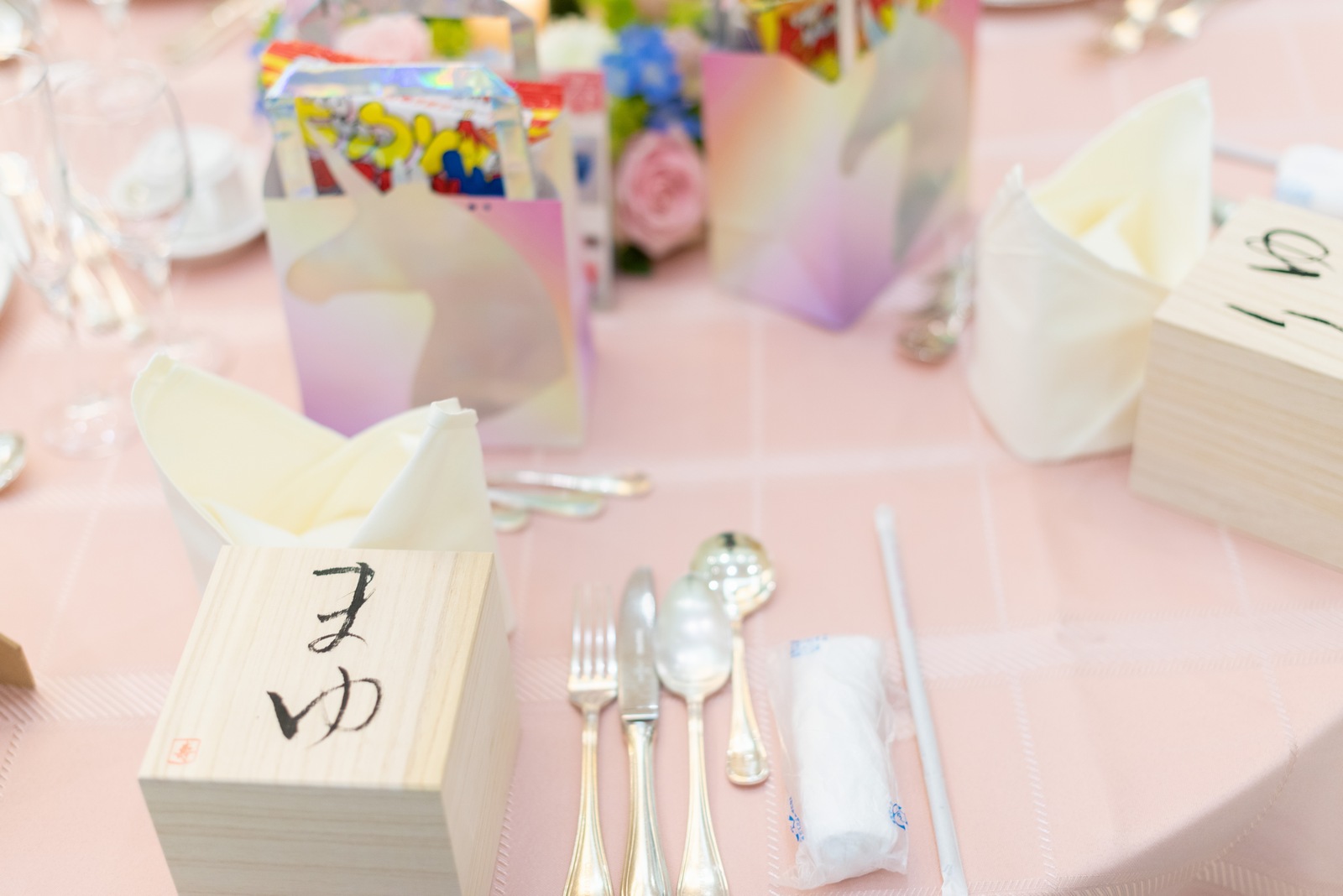 香川の結婚式場シェルエメール＆アイスタイル　テーブルコーディネート