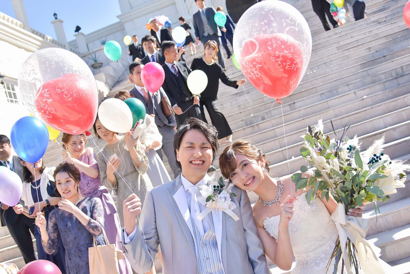 香川県の結婚式場シェルエメール＆アイスタイルのバルーンリリース