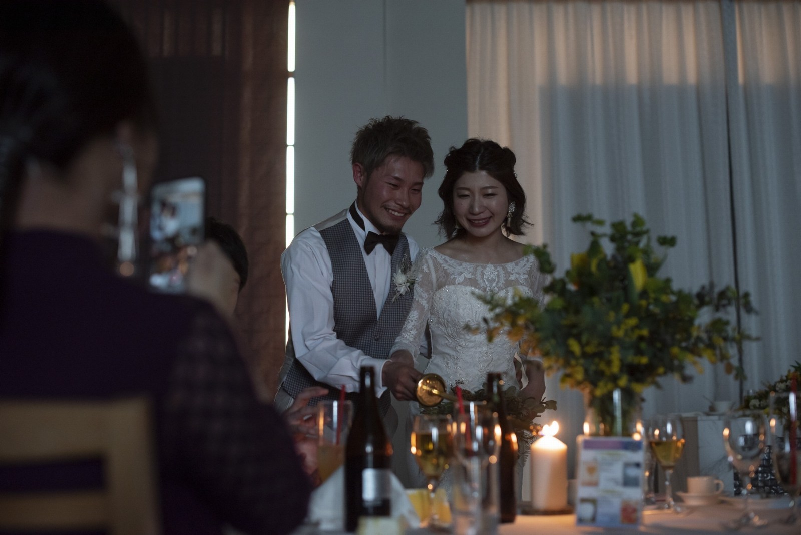 香川県の結婚式場シェルエメール＆アイスタイルのキャンドルサービス