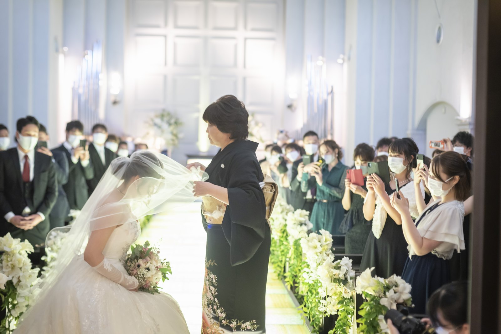 香川県の結婚式場シェルエメール＆アイスタイルのベールダウン