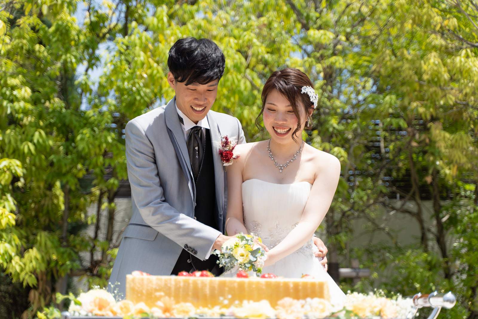 香川県宇多津町の結婚式場シェルエメール＆アイスタイル　ケーキ入刀