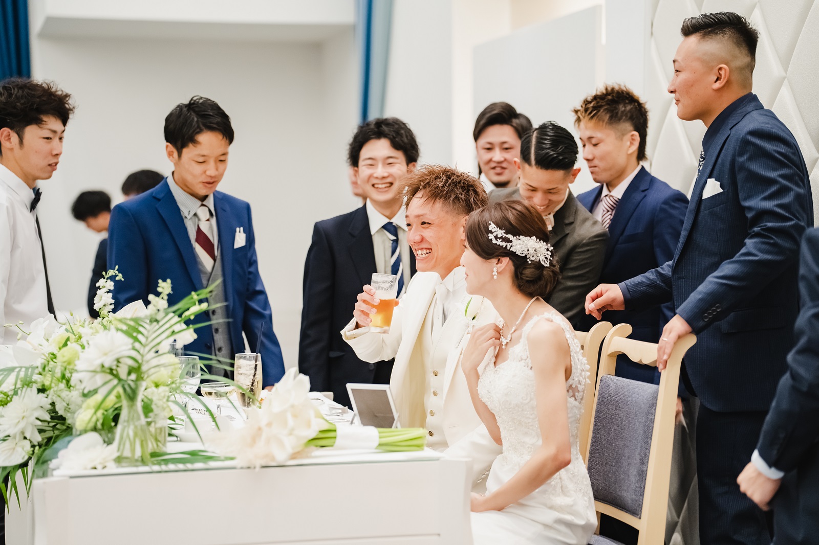 香川県宇多津町の結婚式場シェルエメール＆アイスタイル　ゲストと写真タイム