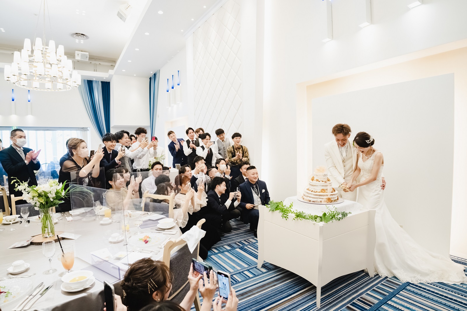 香川県宇多津町の結婚式場シェルエメール＆アイスタイル　ケーキ入刀