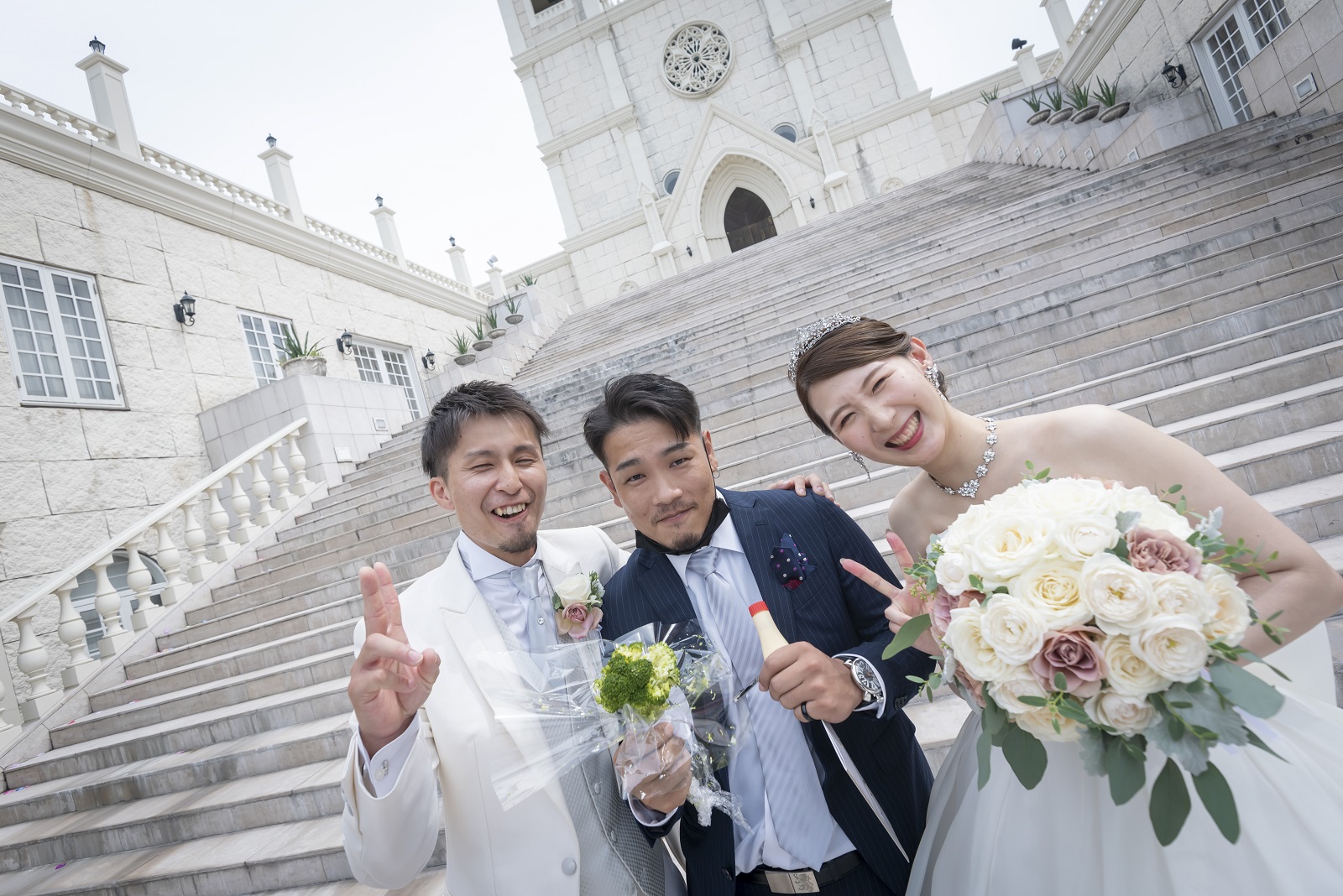 香川県宇多津町の結婚式場シェルエメール＆アイスタイル　大階段　ブロッコリートス